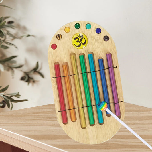 Chakra Zenergy Chimes Set for Meditation with mallet