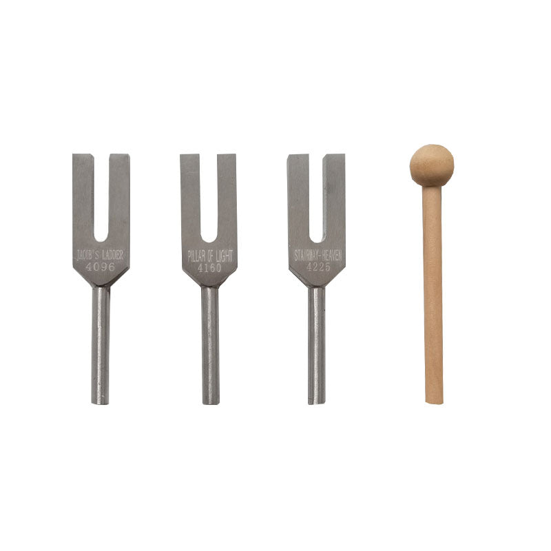 4096 Hz Angel Tuning Fork Set with Crystal