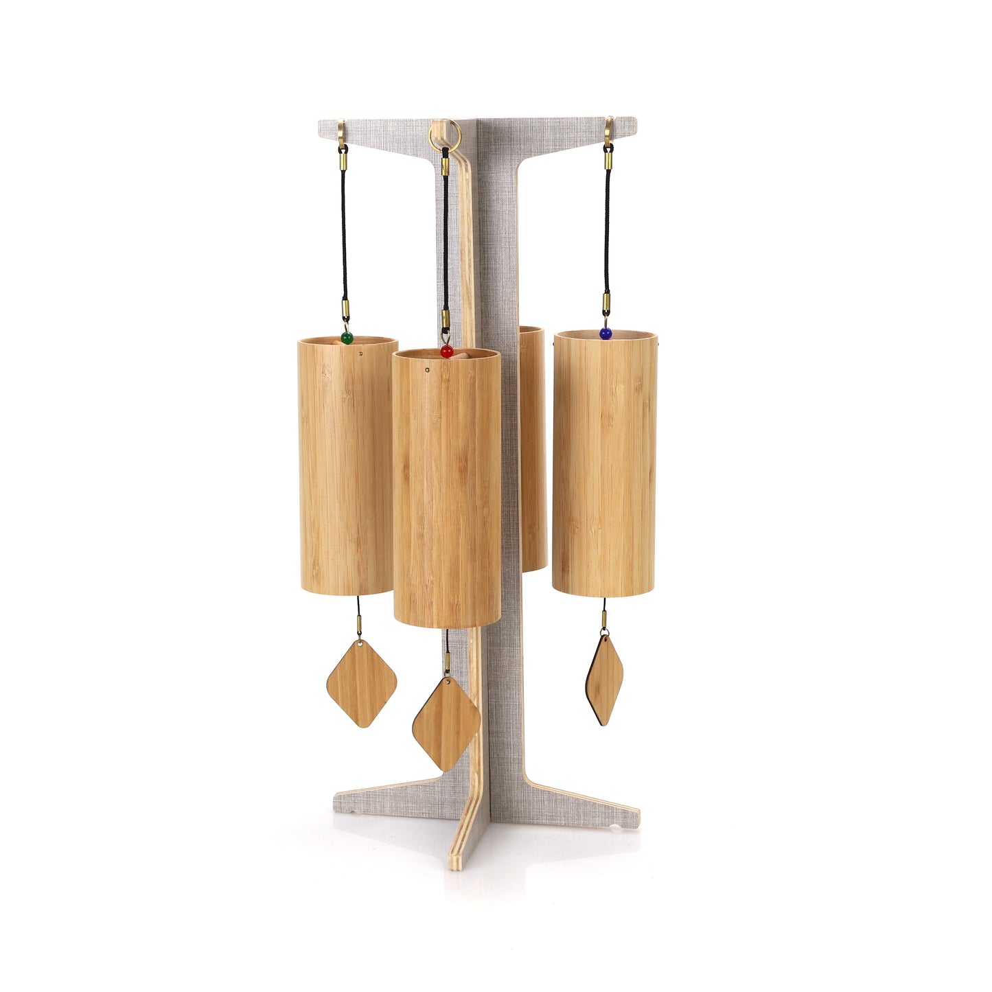 4pc Wind Chime Set with Protective Case and Sound Vibration