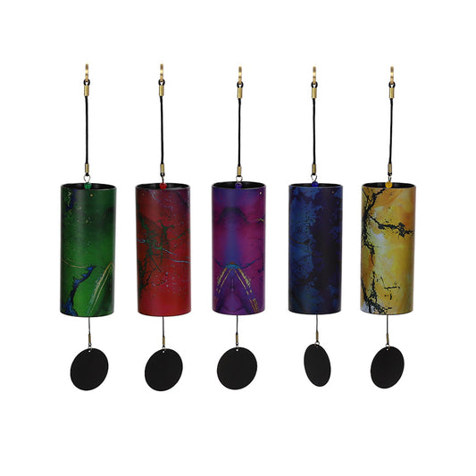 Colored meditation Chimes Set of 5 Elements - Terra, Aqua, Aria, Ignis，lignum